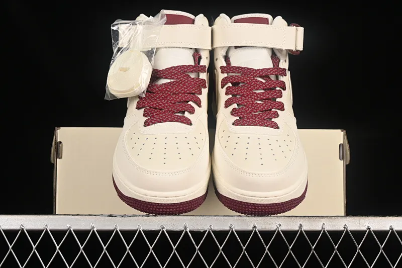 All categories Nk Air Force 1 Air Force series Nk Air Force 1 Mid Air Force mid-top Nk Air Force 1'07 Mid beige red hook Starry Air Force One mid-top casual sneakers SH0235-533
